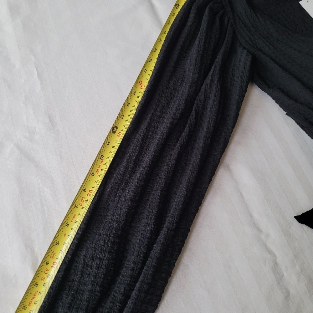 Glo Fashion Black Textured Top Size XL - Picture 13 of 14